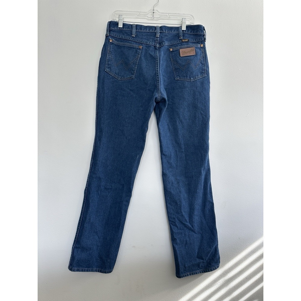 Vintage Wrangler‎ 946 DEN Jeans Mens 36 Slim Cowboy Cut Made in USA Dark Wash